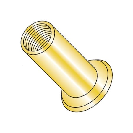 Newport Fasteners Rivet Nut, 3/8"-16 Thread Size, 0.771 in Flange Dia., 0.829" L, Steel, 1000 PK 308040